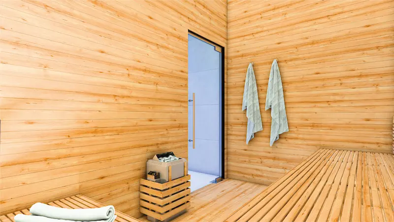 Relaxing sauna